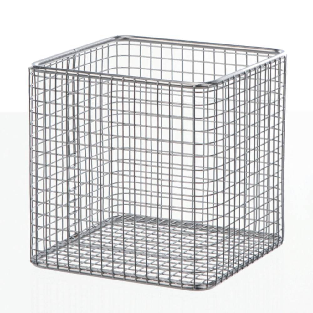 BOCHEM Wire Basket 120x120x100 mm Stainless Steel 18/8 E-POLI Mesh Width 8x8mm