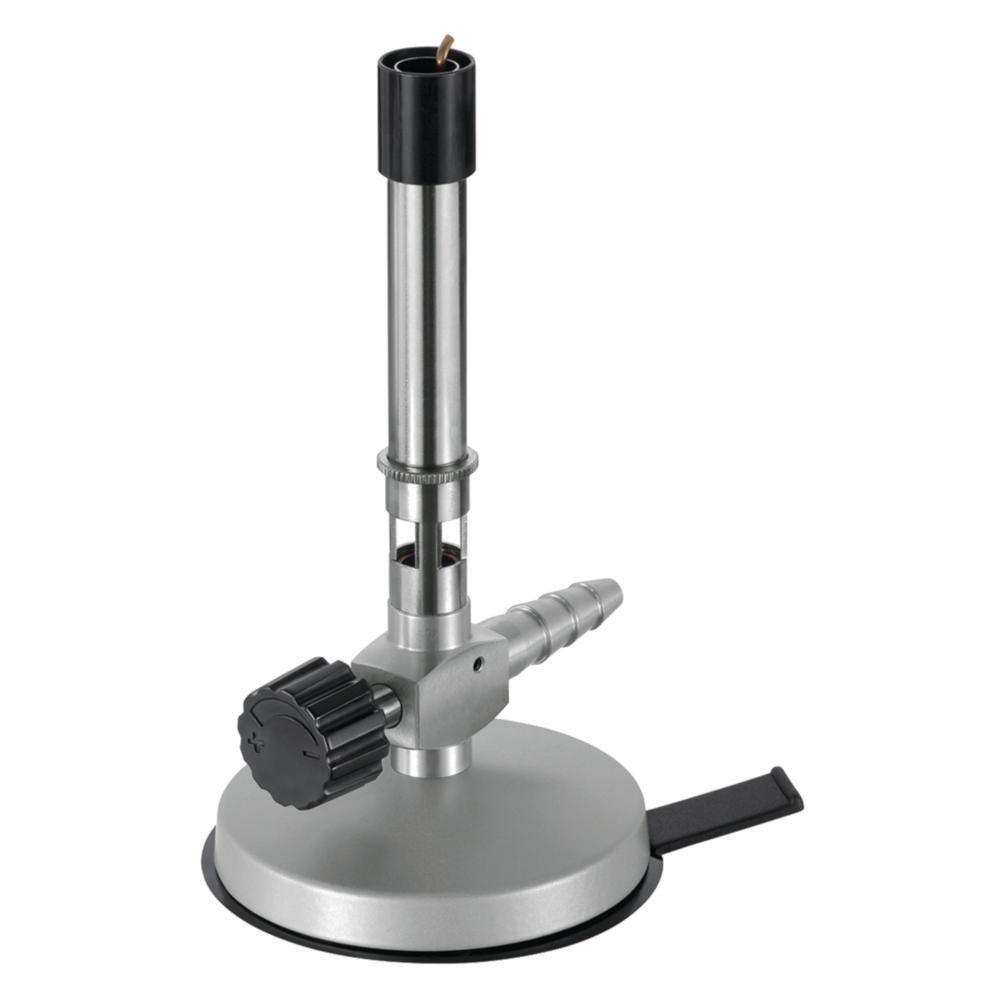 Carl Friedrich Bunsen Burner with Air Regulation, Needle Valve, and Pilot Flame for Propane Gas