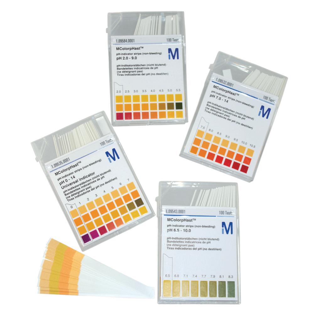 Merck pH Indicator Strips, 11.0–13.0 pH, Pack of 100

