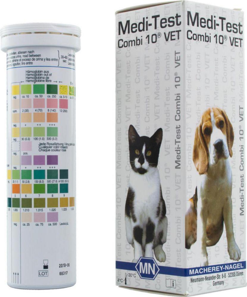 Macherey-Nagel MEDI-TEST Combi 10 VET Pack of 100 Strips – Test Strips for Veterinary Applications

