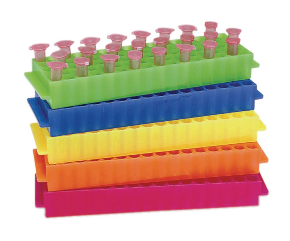 Heathrow Scientific 80-Well Microtube Rack, Pink, Polypropylene (PP), for 1.5/2.0 mL Tubes