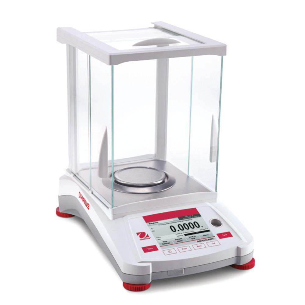 Ohaus Adventurer AX124E Analytical Balance 120 g / 0.1 mg, External Calibration, Weighing Plate 90 mm

