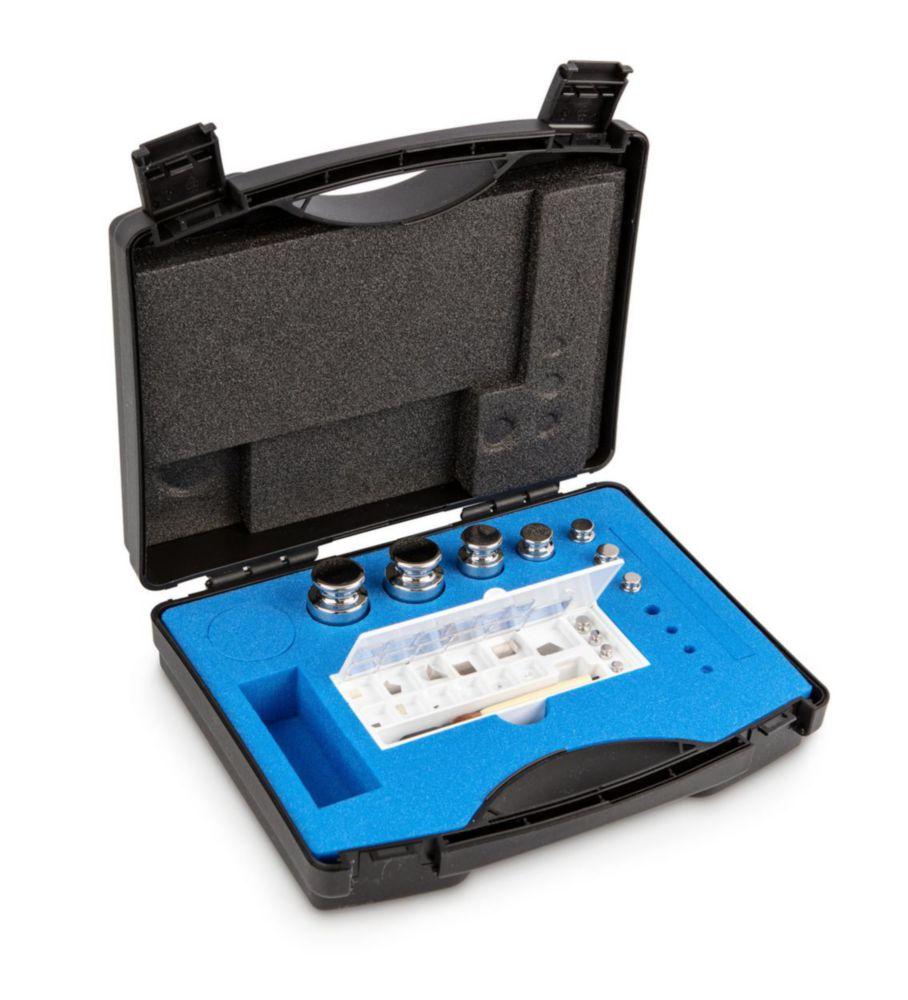 Kern Weight Set E2 1mg–200g Stainless Steel in Plastic Case, incl. Glove, Tweezers, and Dust Brush


