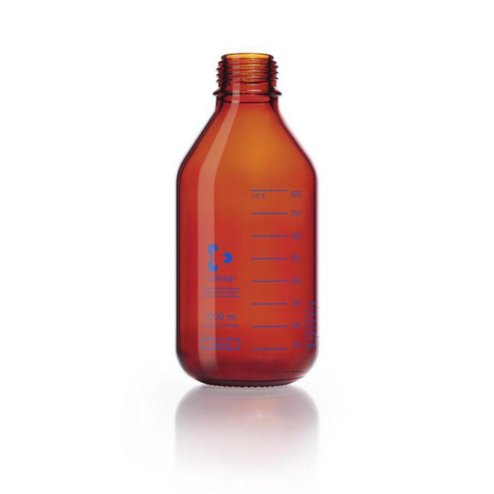 DWK DURAN Laboratory Bottle, 1000 mL, Amber, Pressure Plus GL45, Pressure Resistant to 1.15 Bar