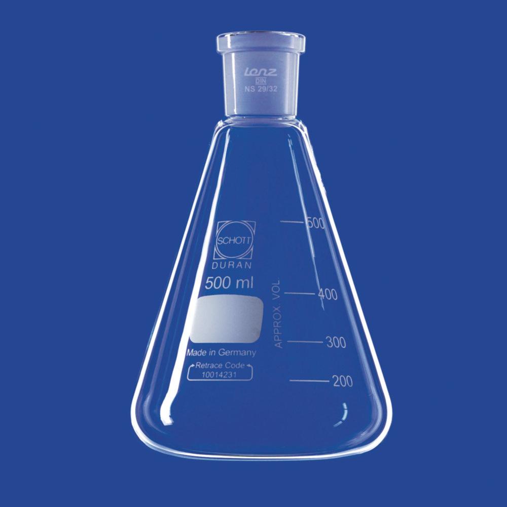 ​Lenz-Laborglas Erlenmeyer Flask with Conical Ground Joint (10 mL, NS 14/23)