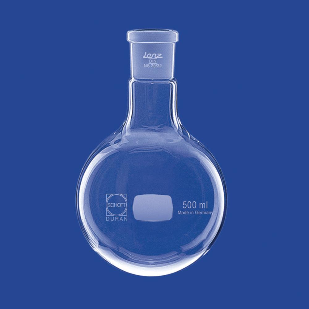 Lenz-Laborglas Round Bottom Flask, 100 mL, NS 14/23, DURAN