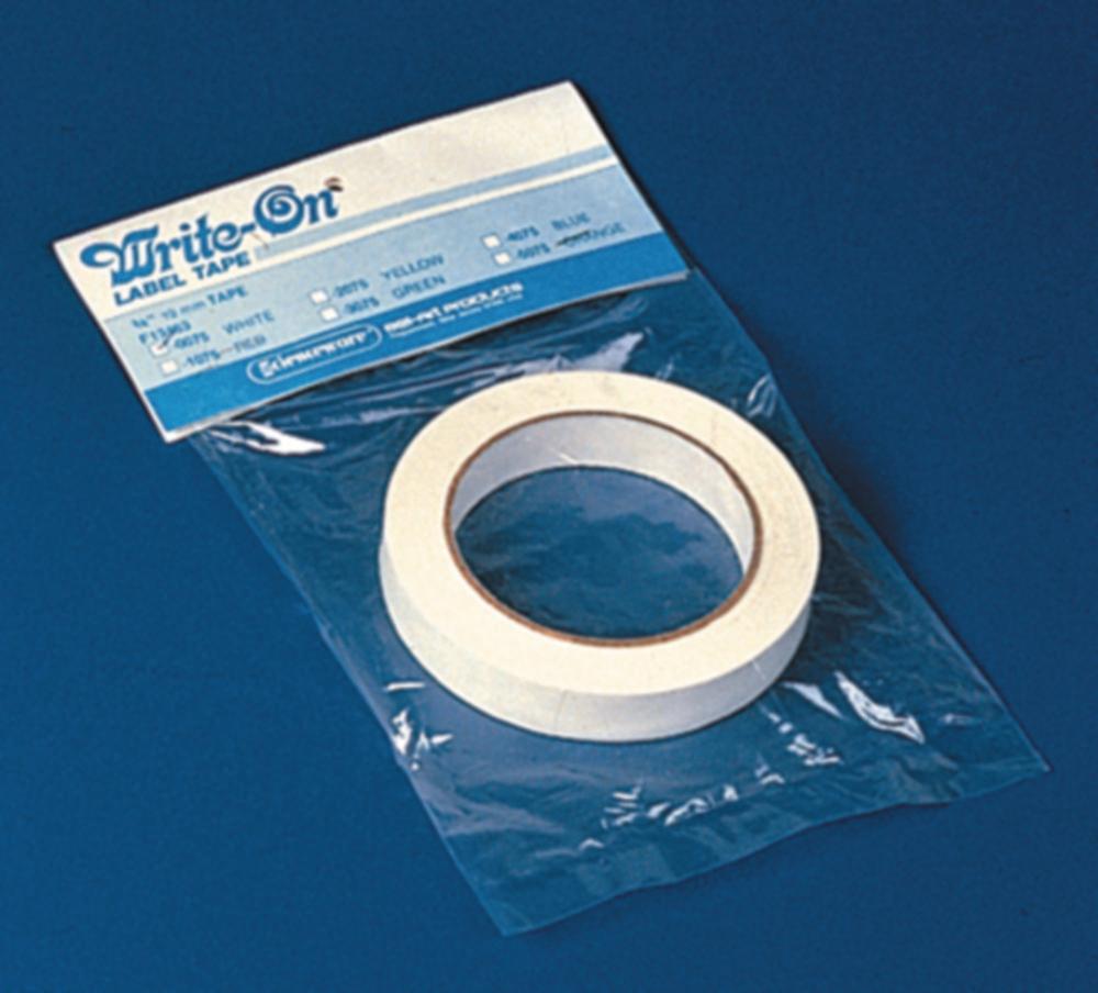 Bel-Art Adhesive Tapes, White 12.7 mm x 54.6 m, Write-On