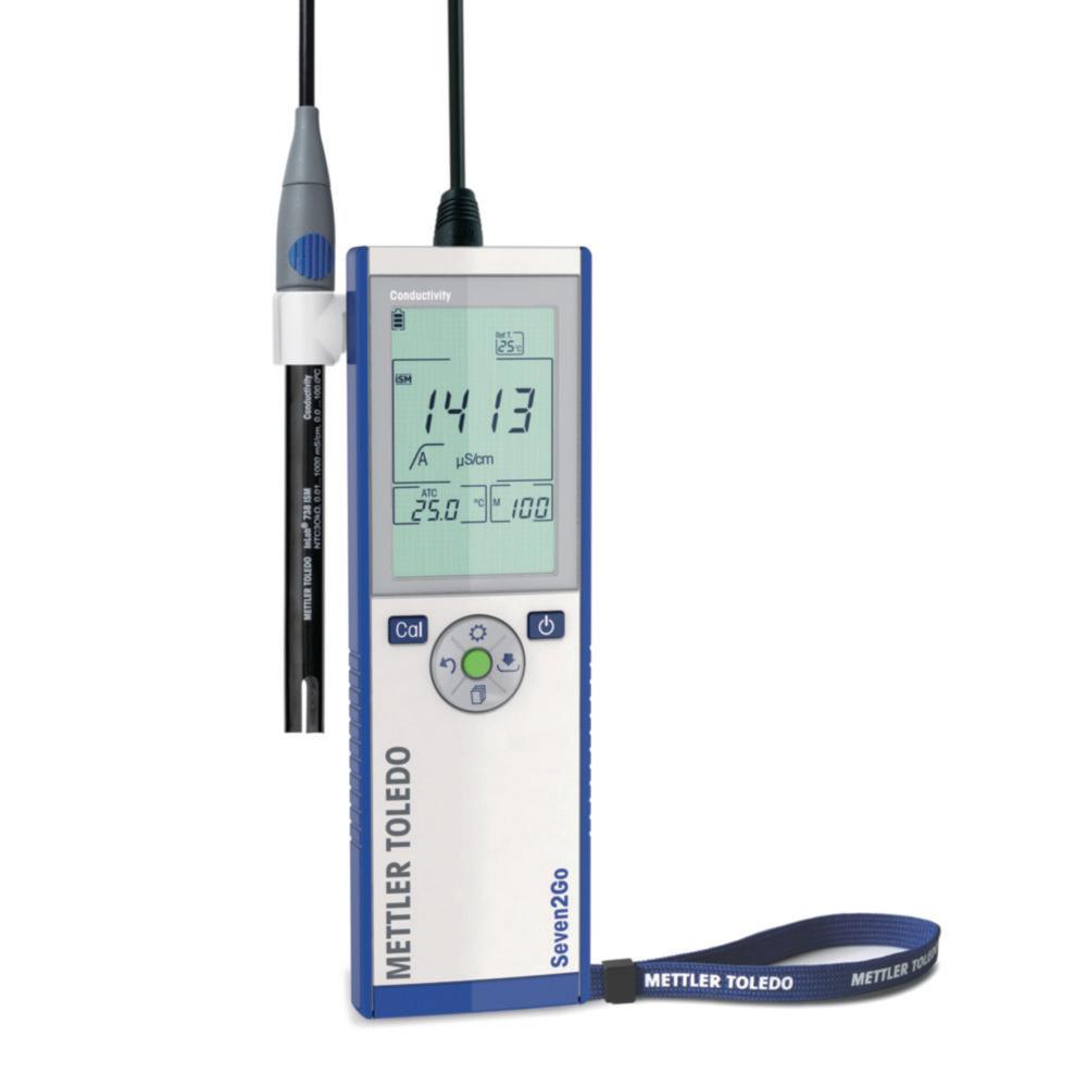 Mettler-Toledo Seven2Go Conductivity S3 Standard Kit with InLab 738 ISM Sensor, Calibration Bottles, and Conductivity Standards (1413 µS/cm & 12.88 mS/cm)