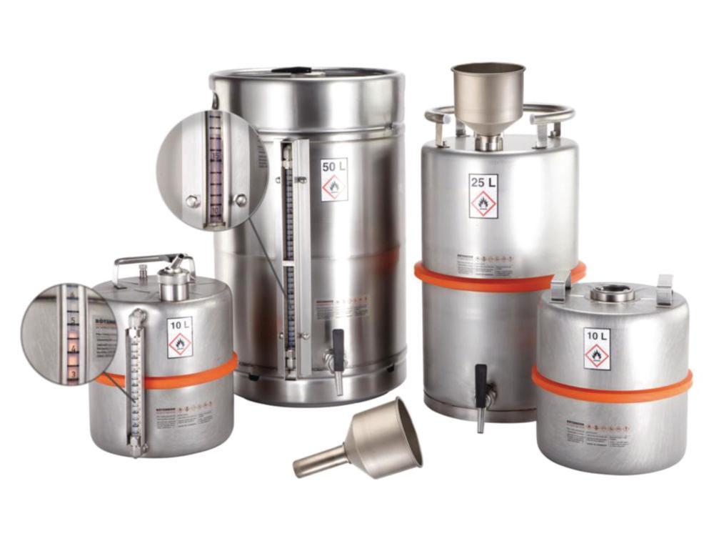 Rötzmeier Safety Storage Vessel 10 Ltrs. with Fine Dispensing System and Separate Vent with Overpressure Valve