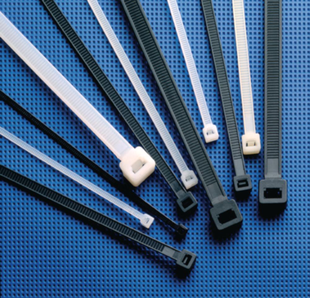 Württ Quick-Lock Binders, White Nylon, 250 x 4.8 mm – Pack of 100