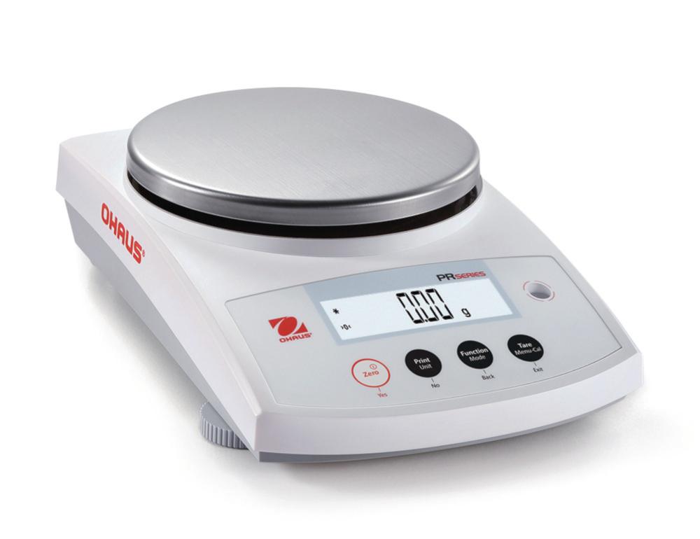 Ohaus PR1602M Precision Balance 1600 g 0.01 g LCD Display Platform Ø 180 mm Calibrated