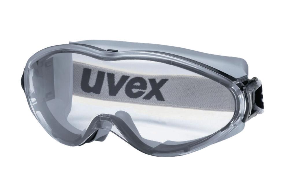 Uvex Ultrasonic 9302 Safety Goggles – Grey/Black Frame, Clear Lens with Supravision HC-AF Coating


