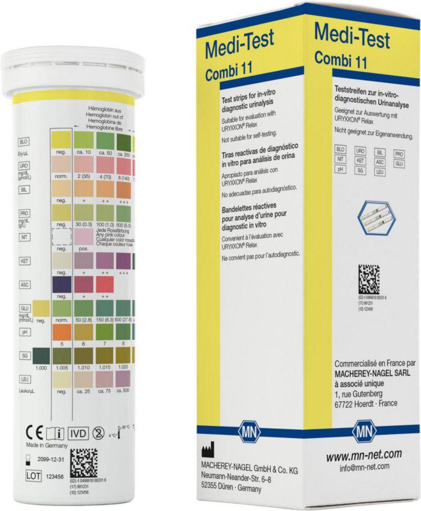 Macherey-Nagel MEDI-TEST Combi 11 Pack of 100 Strips 6x120mm

