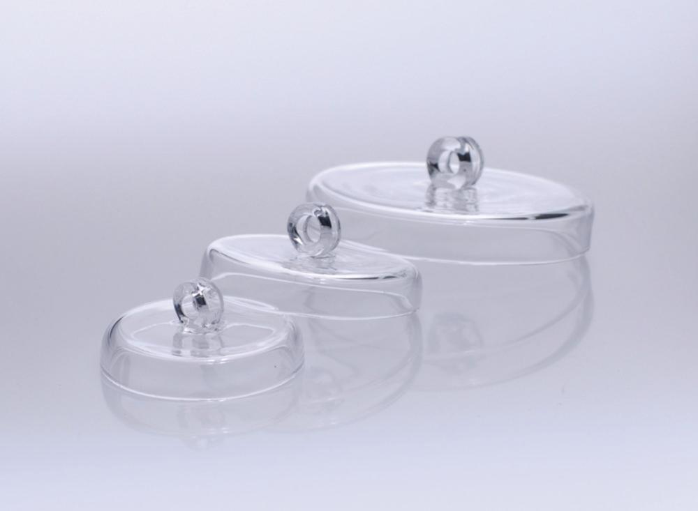 proQuarz Quartz Glass Crucible Lid 54 mm Dia. for Crucibles with 50 mm Dia.