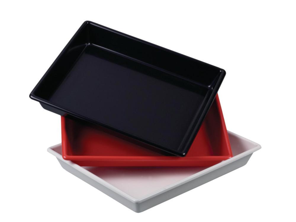 Bürkle Photographic Tray 400x500x60, White Tray Base 420x510 mm, PVC, Without Grooves