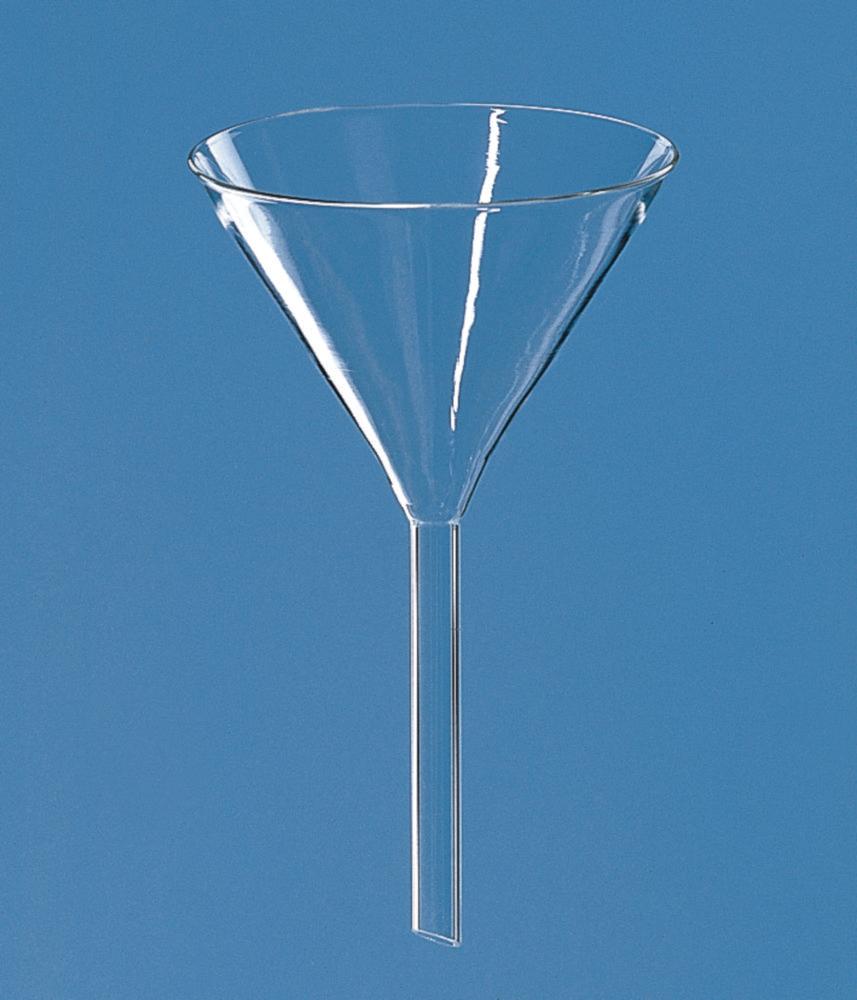 BRAND Funnel with Short Stem A.-D. 100 mm, St.A.-D. 10 mm, St.L. 100 mm