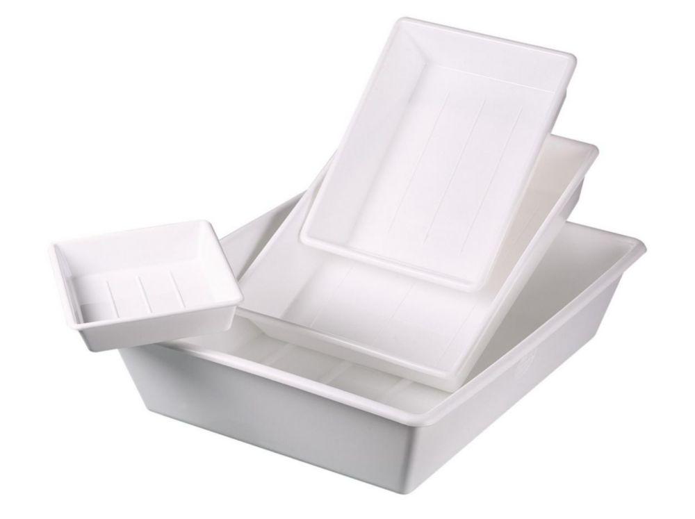 Bürkle Laboratory Bowl Set Small, White, PP Consisting of 4 Sizes: 9.200 203, 9.200 204, 9.200 205, 9.200 206, LaboPlast