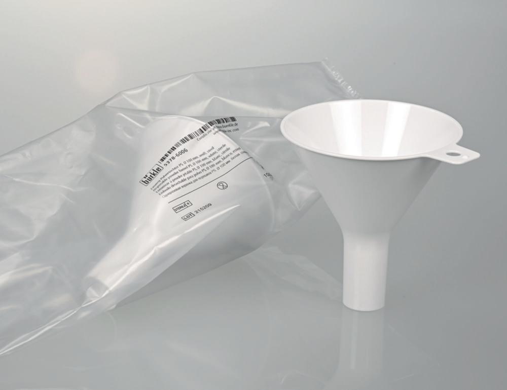 Bürkle Disposable Powder Funnel PS Ø 100 mm, White Pack of 10
