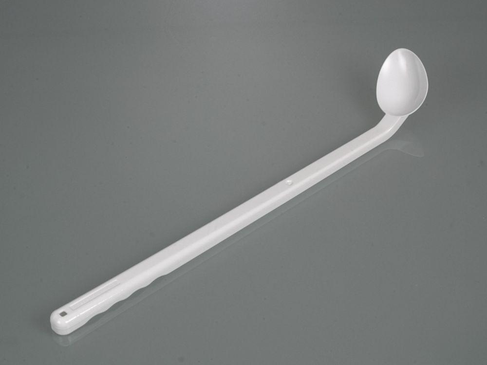 Bürkle Sample Spoon, Curved, l.G., 10ml, PS, White, Pack of 10
