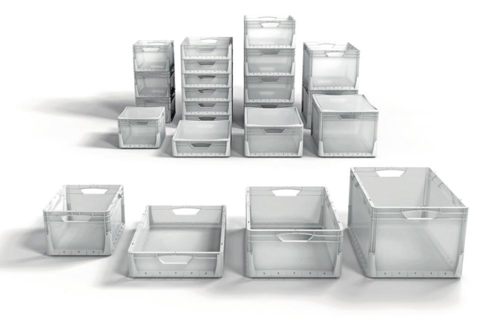 Surplus Systems Euronormbox 42 L, Grey 600x400x220mm, Full Wall