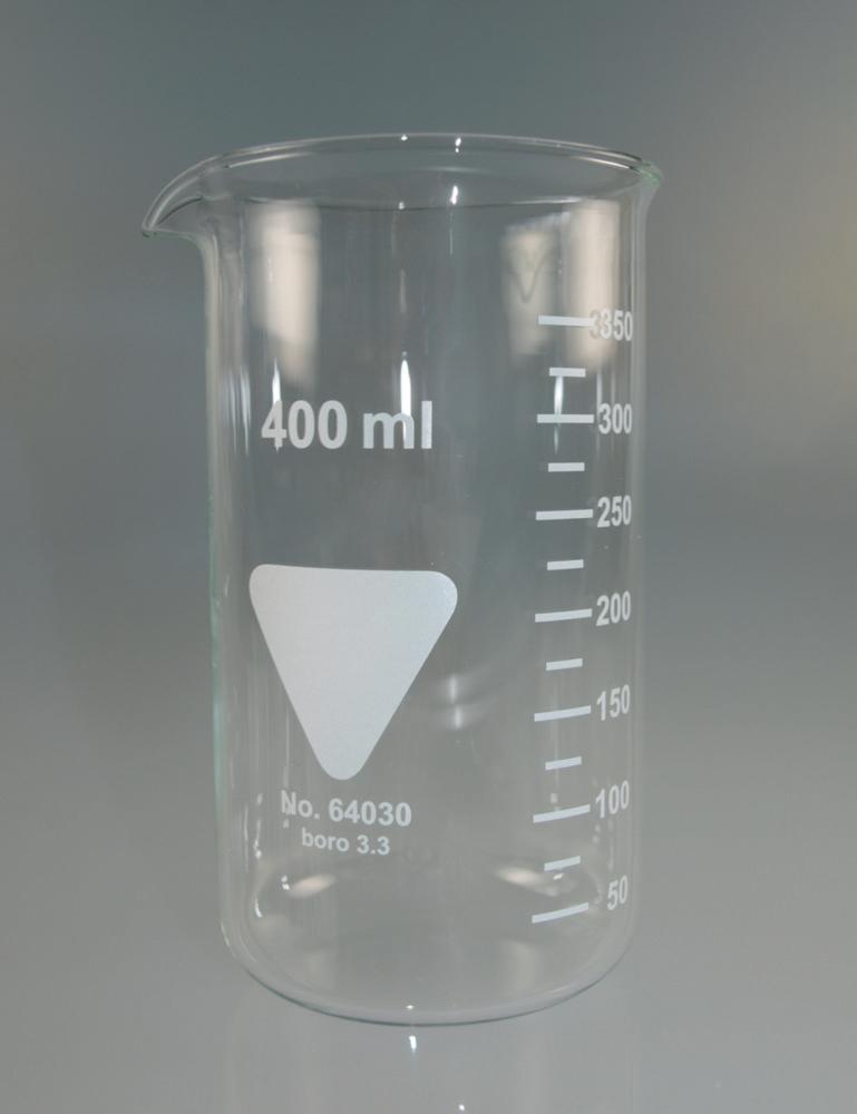 Scherf Beakers 100 ml, High Form, Boro 3.3, With Division and Spout, Pack of 10