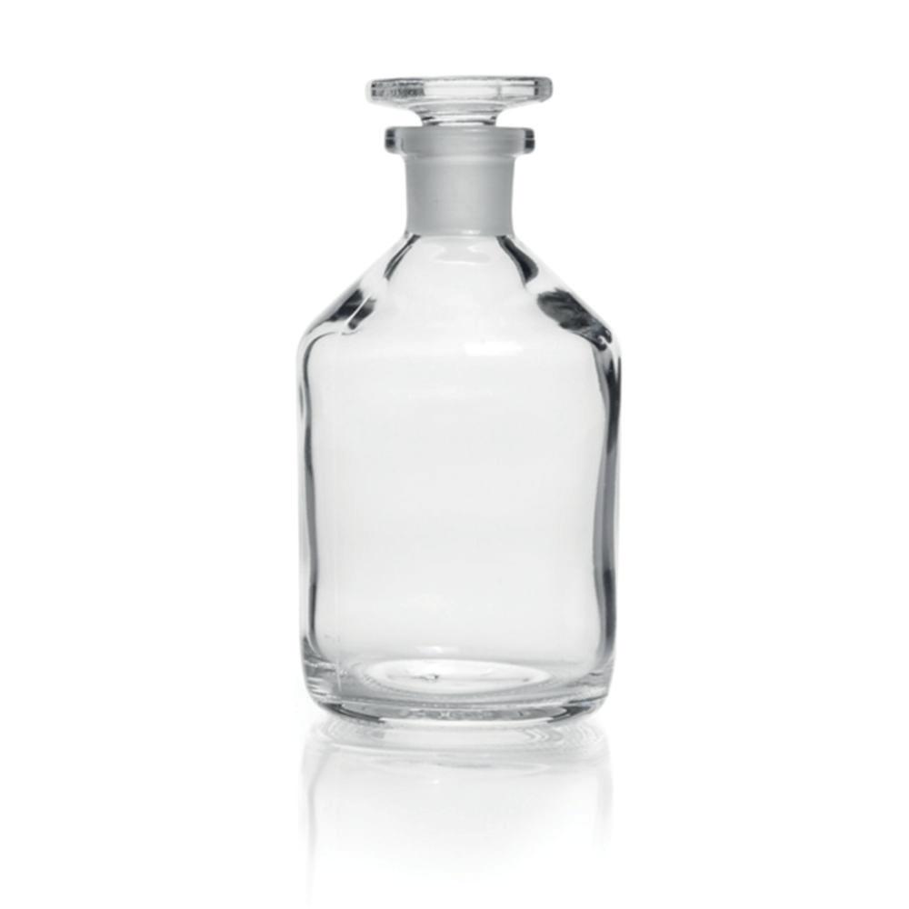 DWK Narrow Neck Reagent Bottle, Soda Glass, Clear, with NS Glass Stopper, 250ml