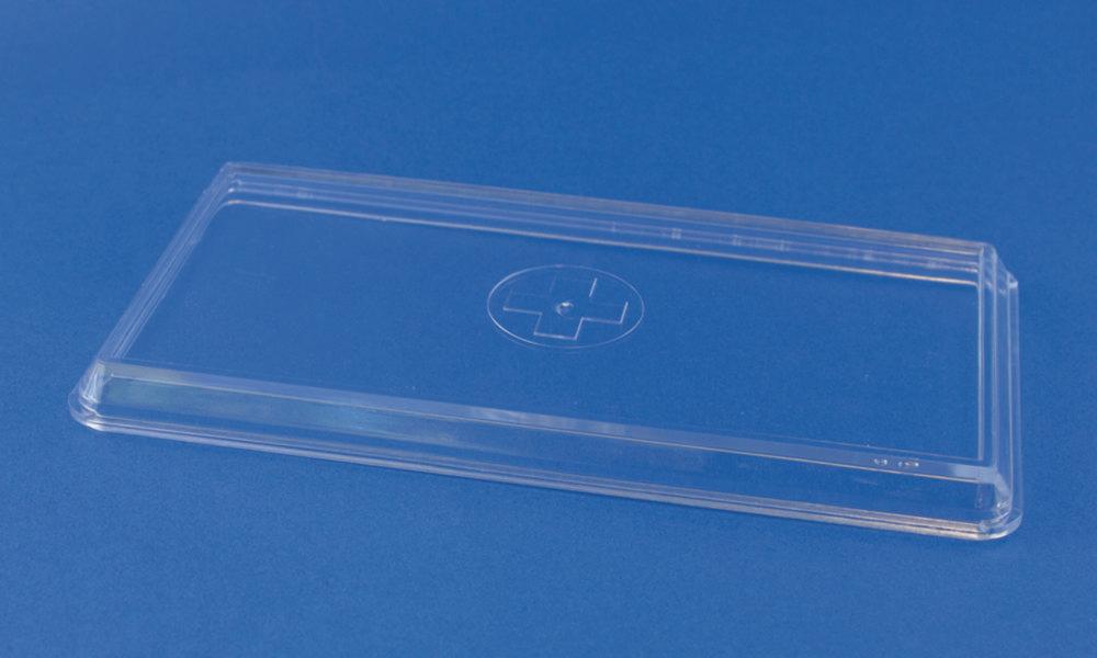 Kunststoffwerke Lid 210x110x15 mm PS, Clear for 9.200 177
