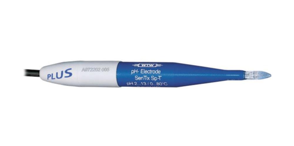 Xylem WTW pH Electrode Sentix SP-T, NTC 30 kOhm, 1 m Fixed Cable, Waterproof DIN Plug and 4 mm Banana Plug

