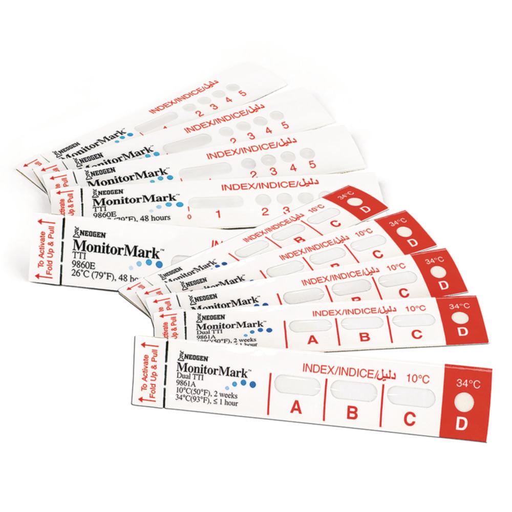 Neogen MonitorMark Time Temperature Indicator 10°C/50°F, 1 Week, Pack of 500