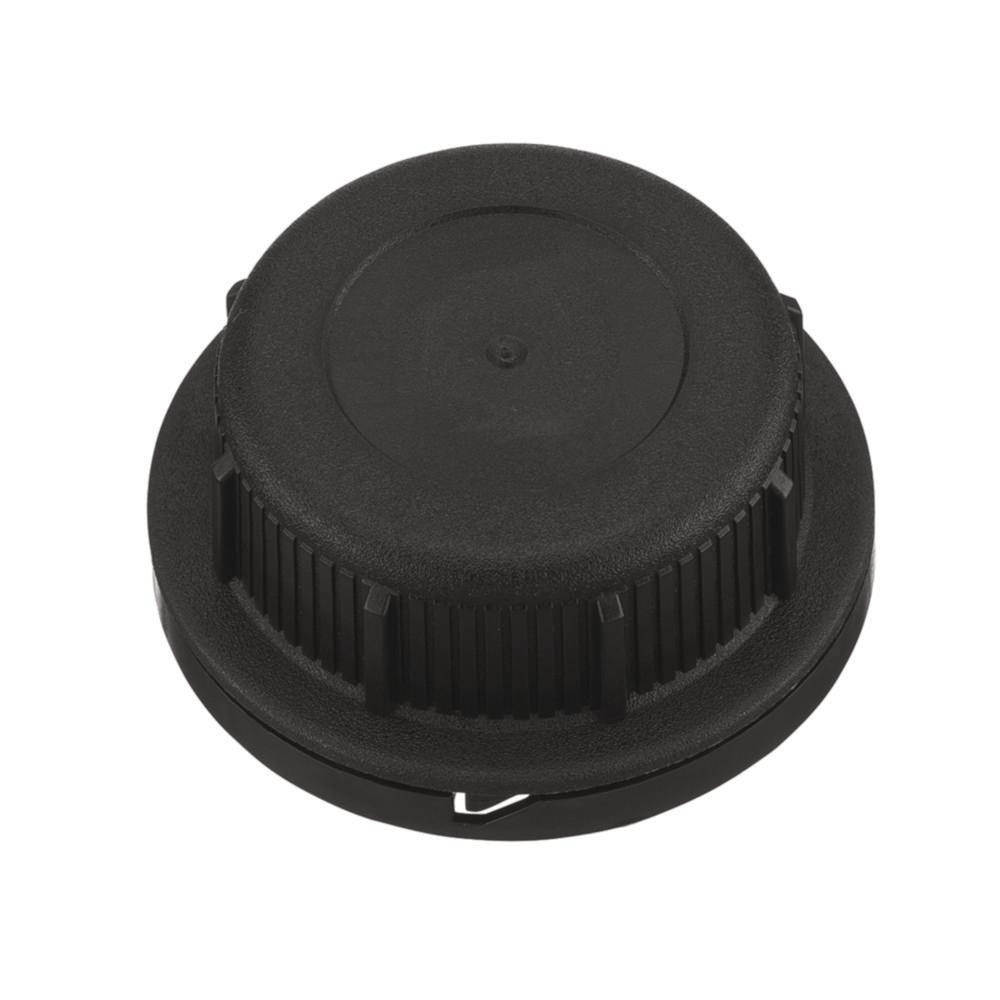 Kautex Screw Cap Black PE HD DIN60 SKUB with Tearing Ring for 20-30 Liter Can

