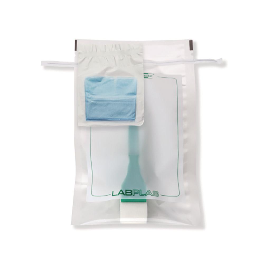 Labplas SANI-STICK with Wet Sponge 600ml with Handle BPW Media and Gloves 160x229mm Pack of 10x10