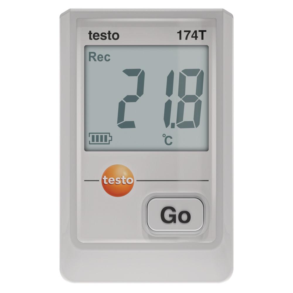 Testo Mini Temperature Data Logger 174 T with USB-C Interface and Software (White)

