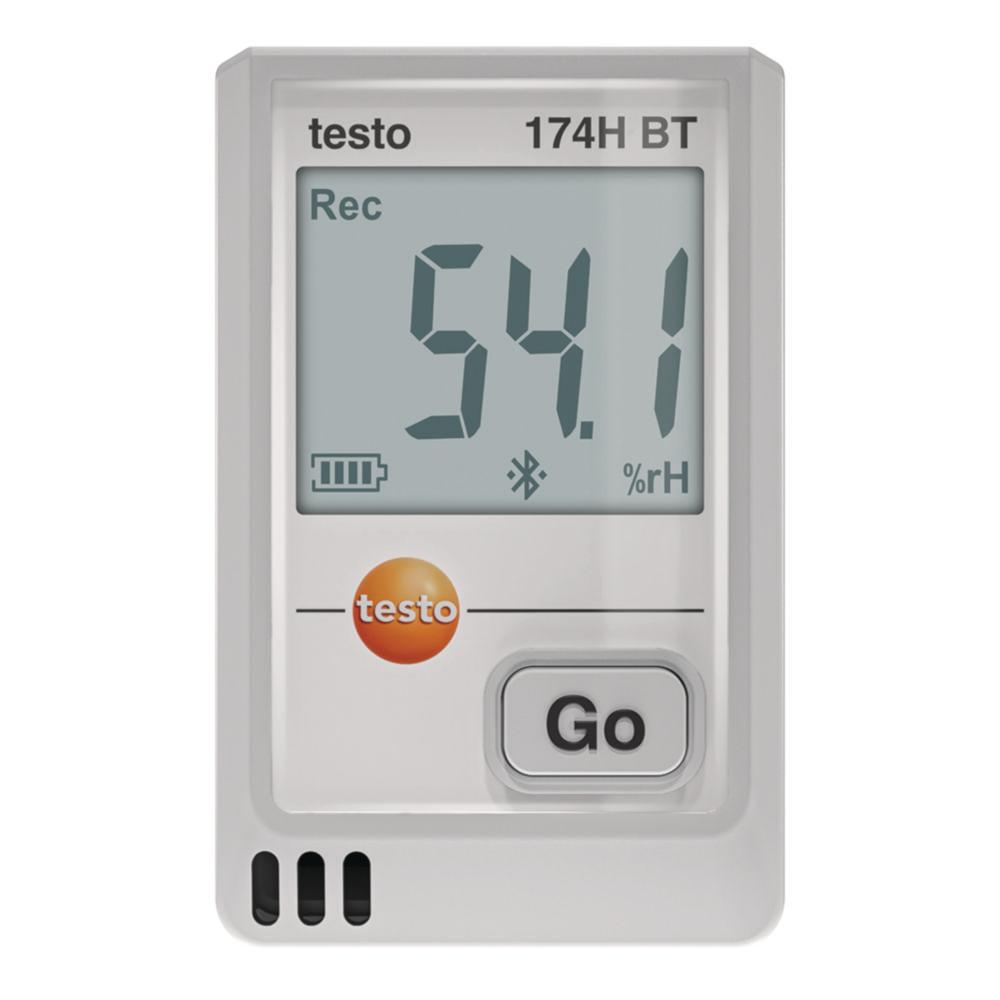 Testo Mini Temperature & Moisture Data Logger 174 H BT with Bluetooth and Mobile App (White)