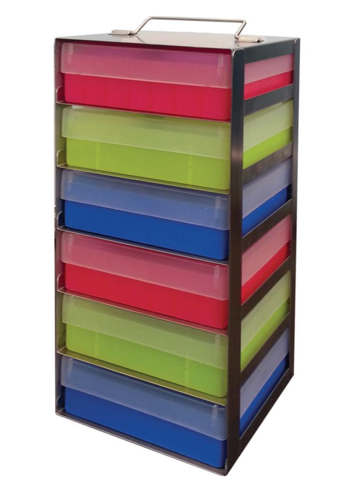 Fryka-Kältetechnik Stainless Steel Shelf TT 90-RC for 6 Cryobox 133x133x53mm