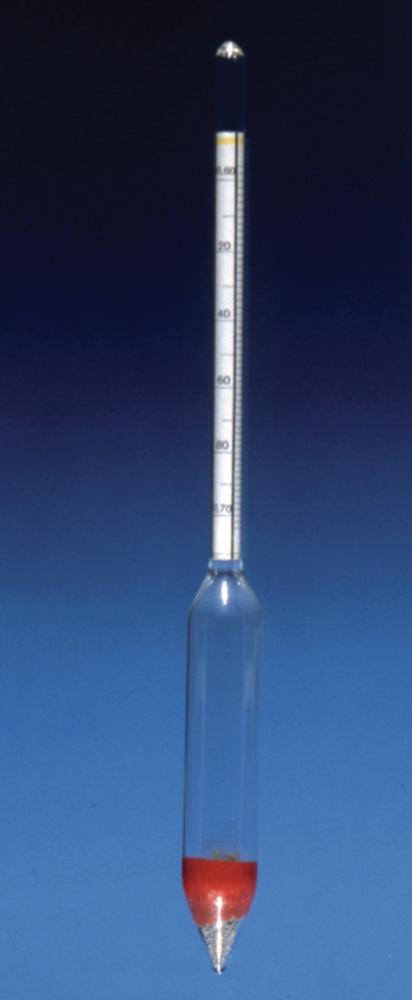 GECO Density Hydrometer, Suitable for Calibration (1.100–1.200 g/mL)