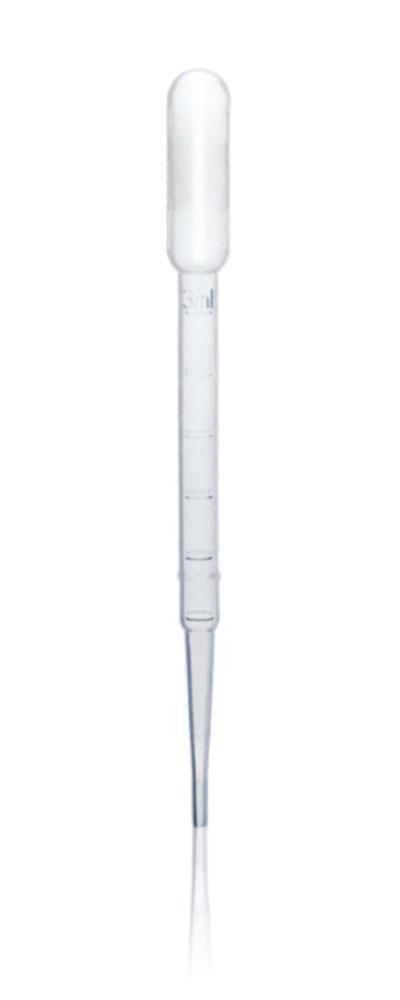 BRAND Pasteurpipetten 3 ml, PE-LD /0.5 ml, Saugvol. max. 3.5 ml, Tropfenzahl/ml 21, VE=500