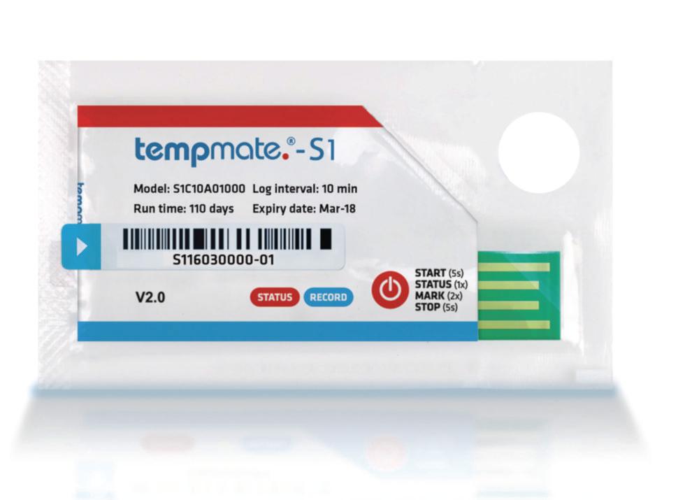 Dostmann Electronic Tempmate S1 Disposable Data Logger (110 Days, 80x47x7mm)