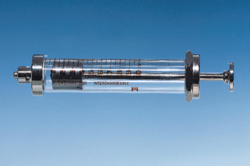 Poulten & Graf Glass & Metal Syringe 2 mL Luer Cone Sanitex