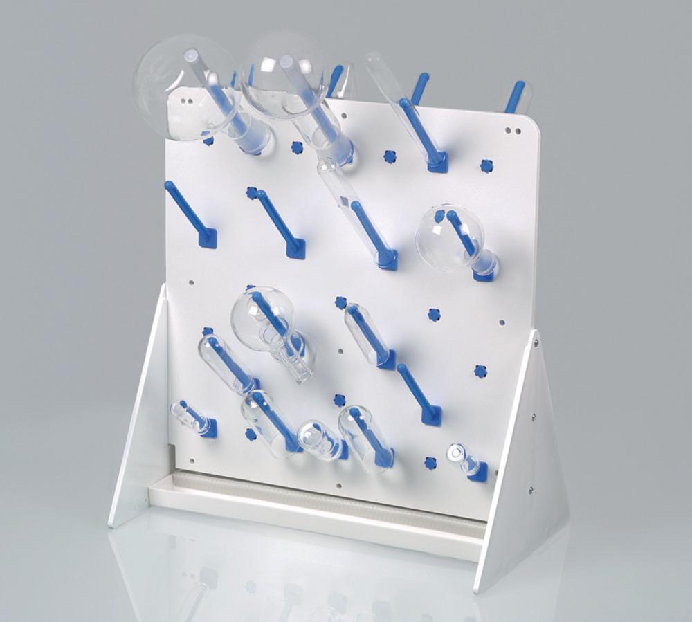 Bürkle Draining Rack with Gutter LaboPlast, 50 x 50 cm, PVC Comp. with Attached Rods