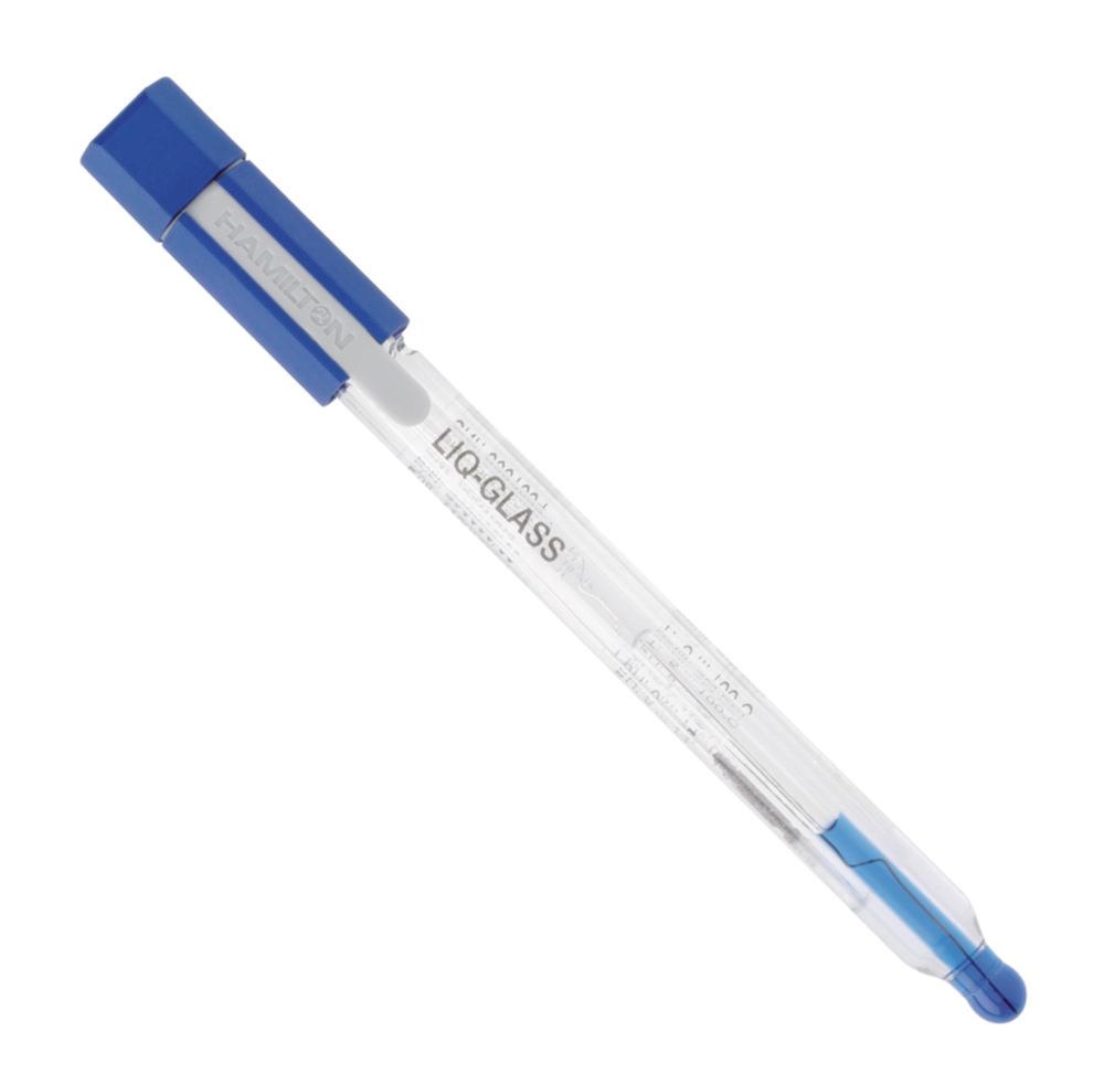 Hamilton pH Combination Electrode, Liq. Glass, pH 0-14, Temp. -0.80°C to 100°C