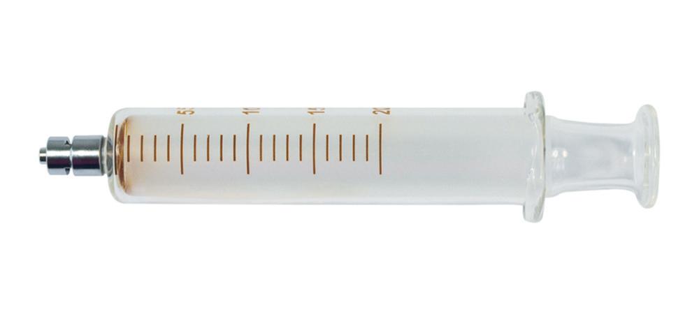 LLG Glass Syringe 1 mL with Metal Luerlock, Pack of 5
