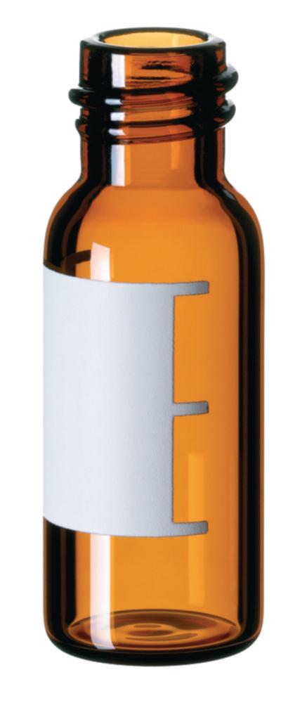 LLG Labware Threaded Bottle 1.5 mL, Amber with Flat Bottom, Thread ND 8, 32 x 11.6 mm, Pack of 100