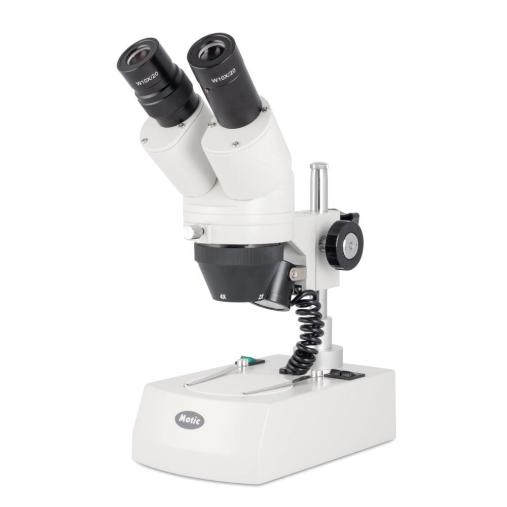 MOTIC Stereo Microscope ST-30C-2LOO Binocular Tubus, Wide Field Oculares WF10X/20mm, Objective Changer Type C: 2X, 4X