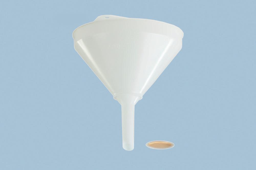 Hünersdorff Funnel, 208 mm, HDPE Drain 20 mm, with Phosphor-Bronze Sieve (50 mm Ø)
