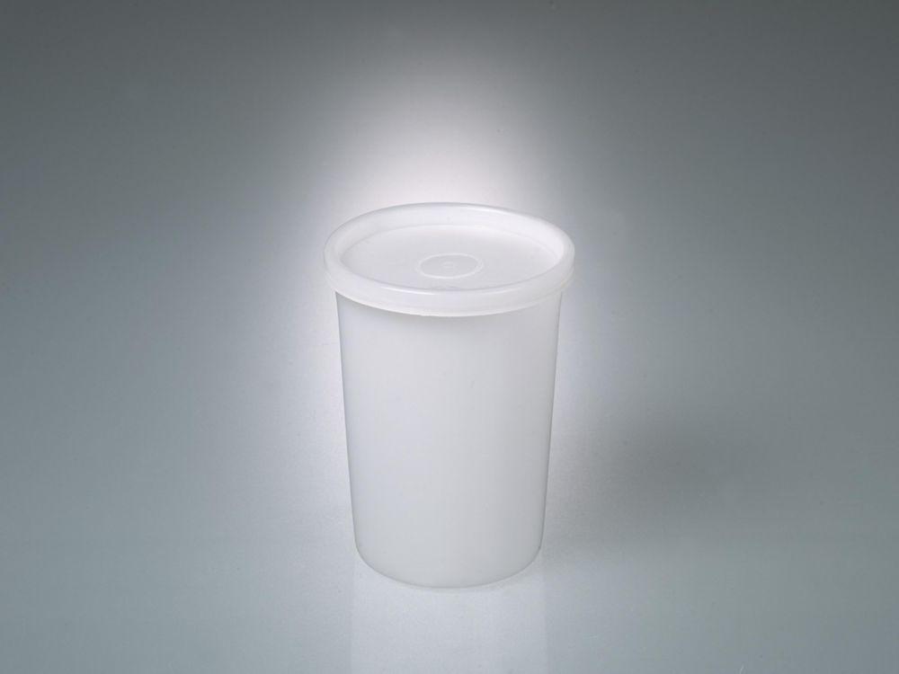 Bürkle All-Purpose Box 500 ml, Round, PE 75/95x127 mm, Translucent, with Screw Cap PE