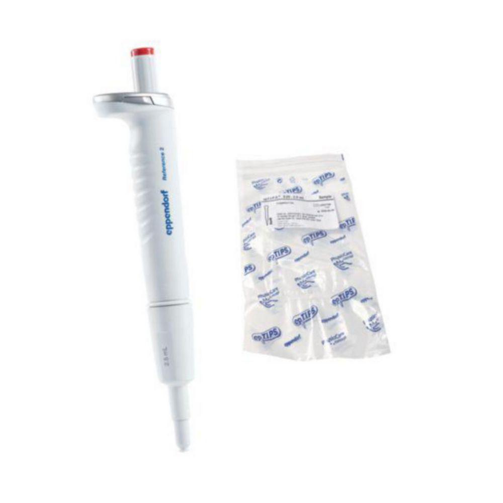 Eppendorf Reference 2 G Variable Single-Channel Pipette 0.25-2.5 mL, Red, Incl. EpT.I.P.S. Box