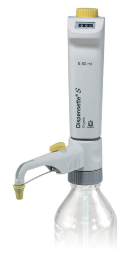 BRAND Dispensette S Organic Digital 5-50 mL with Recirculation Valve