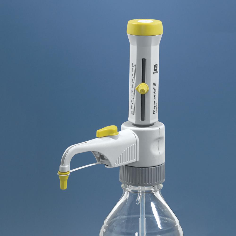 BRAND Dispensette S Organic Analog Variable 0.5-5 mL with Recirculation Valve