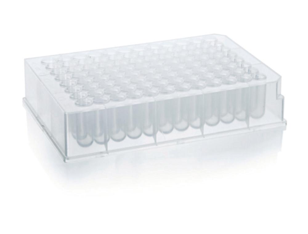 BRAND 96-Well Deep Well Plate, 1.2ml, Polypropylene, Non-Sterile, Stackable, Low Profile, Pack of 50

