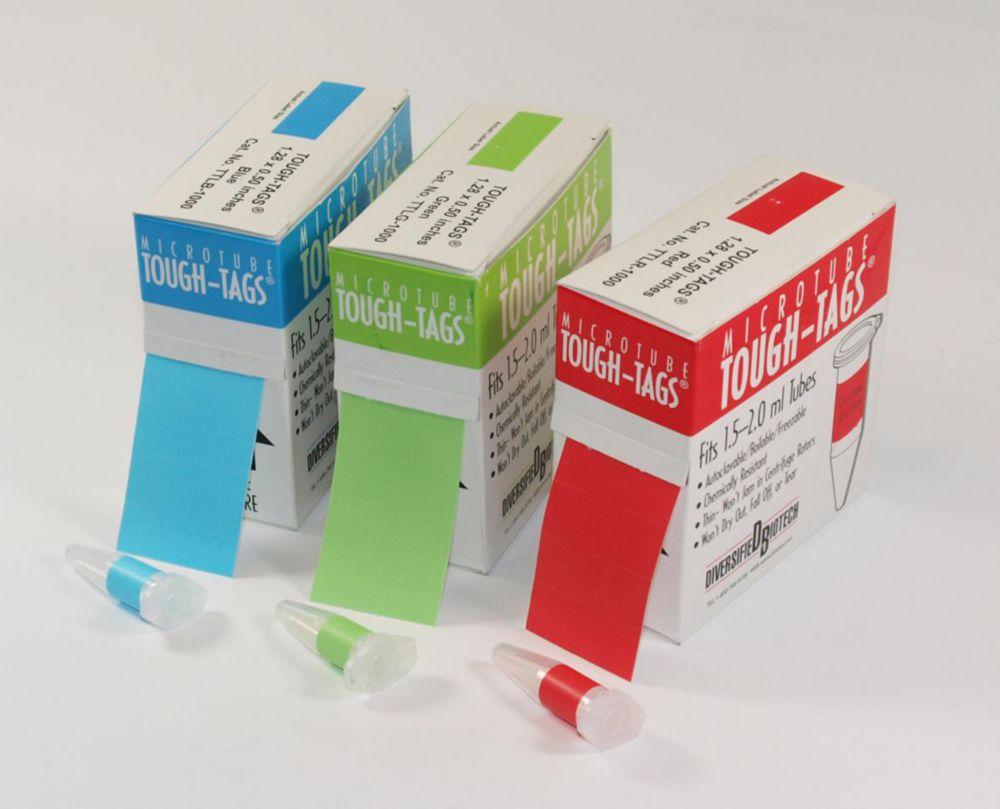 Heathrow Tough-Tags, 38x6mm, White Polyester, for Microtiter Plates (Pack of 1000)